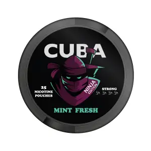 30mg Cuba Ninja Nicotine Pouches - Mint Fresh